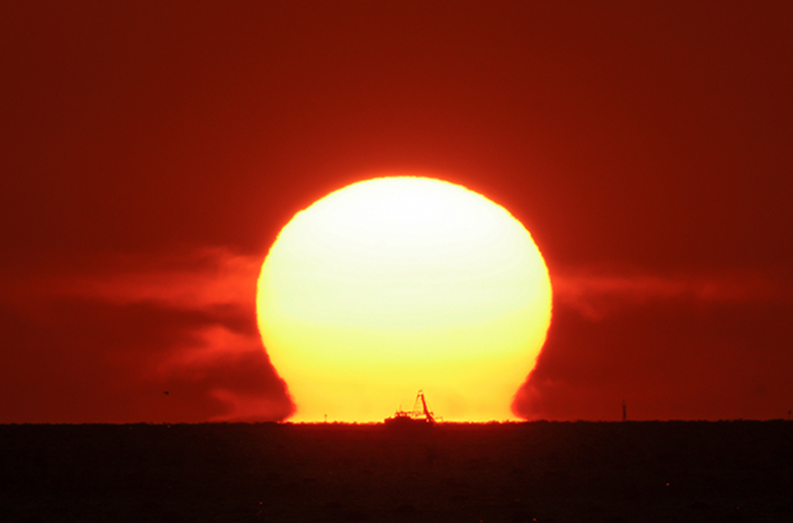 だるま夕日